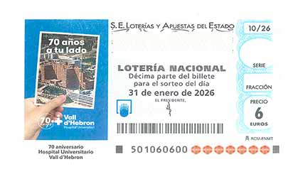 Décimo 88911 del sorteo 10-31/01/2026 Sábado