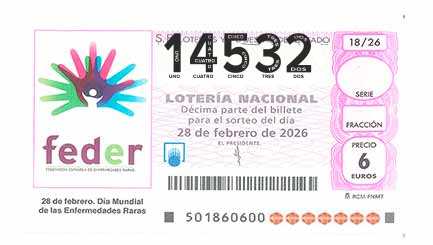 Décimo 14532 del sorteo 18-28/02/2026 Sábado