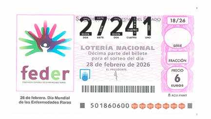 Décimo 27241 del sorteo 18-28/02/2026 Sábado