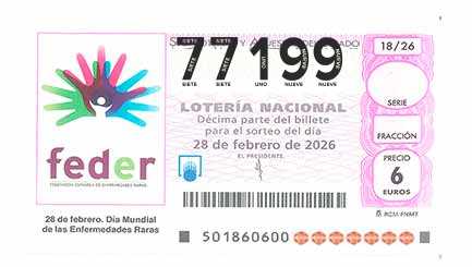 Décimo 77199 del sorteo 18-28/02/2026 Sábado