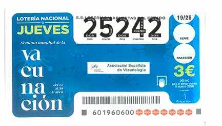 Décimo 25242 del sorteo 19-05/03/2026 Jueves