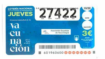 Décimo 27422 del sorteo 19-05/03/2026 Jueves