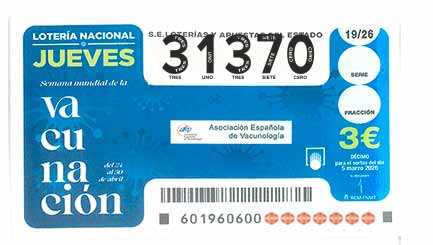 Décimo 31370 del sorteo 19-05/03/2026 Jueves