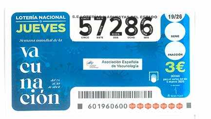 Décimo 57286 del sorteo 19-05/03/2026 Jueves