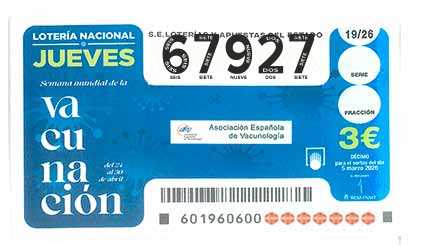 Décimo 67927 del sorteo 19-05/03/2026 Jueves