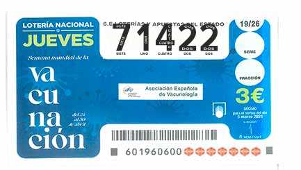 Décimo 71422 del sorteo 19-05/03/2026 Jueves