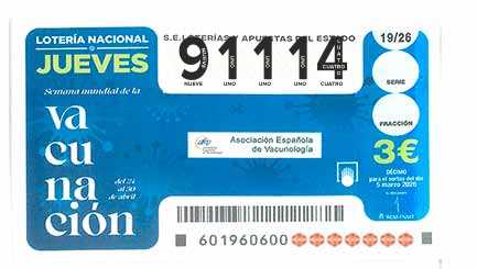 Décimo 91114 del sorteo 19-05/03/2026 Jueves