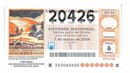 Décimo 20426 del sorteo 20-07/03/2026 Sábado