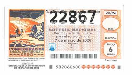 Décimo 22867 del sorteo 20-07/03/2026 Sábado