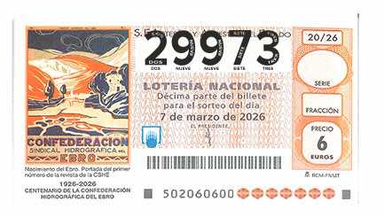 Décimo 29973 del sorteo 20-07/03/2026 Sábado
