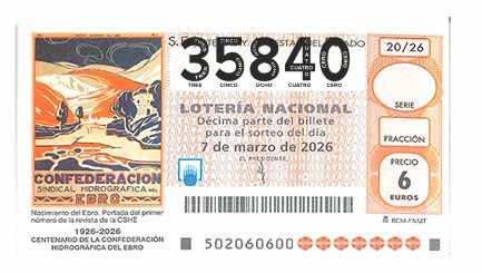 Décimo 35840 del sorteo 20-07/03/2026 Sábado