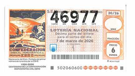 Décimo 46977 del sorteo 20-07/03/2026 Sábado