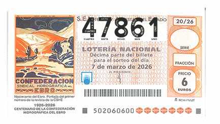 Décimo 47861 del sorteo 20-07/03/2026 Sábado