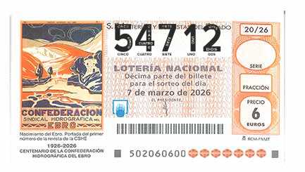 Décimo 54712 del sorteo 20-07/03/2026 Sábado