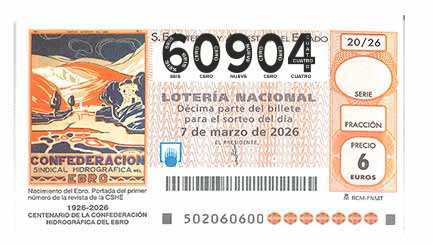 Décimo 60904 del sorteo 20-07/03/2026 Sábado