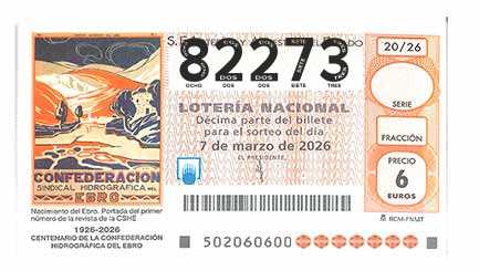 Décimo 82273 del sorteo 20-07/03/2026 Sábado