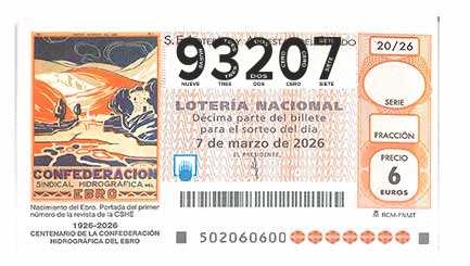 Décimo 93207 del sorteo 20-07/03/2026 Sábado