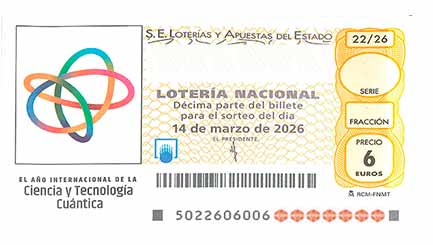 Décimo 46083 del sorteo 22-14/03/2026 Sábado