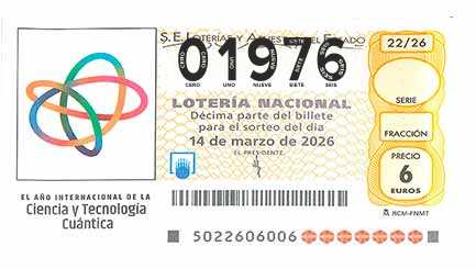 Décimo 01976 del sorteo 22-14/03/2026 Sábado