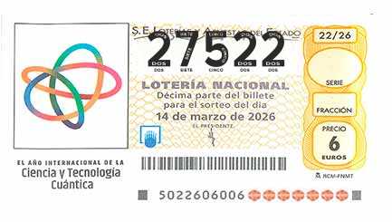 Décimo 27522 del sorteo 22-14/03/2026 Sábado