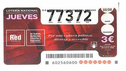 Décimo 77372 del sorteo 25-26/03/2026 Jueves