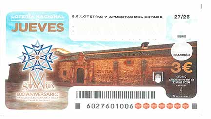 Décimo 02641 del sorteo 27-02/04/2026 Jueves