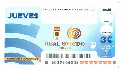 Décimo 41223 del sorteo 29-09/04/2026 Jueves