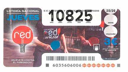 Décimo 10825 del sorteo 35-30/04/2026 Jueves