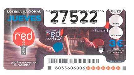 Décimo 27522 del sorteo 35-30/04/2026 Jueves