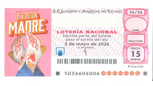 Décimo 27673 del sorteo 36-03/05/2026 Sábado