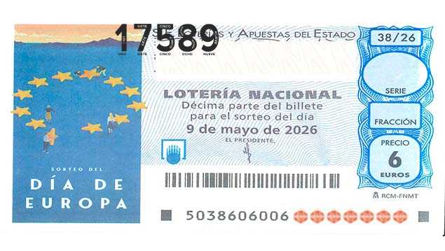 Décimo 17589 del sorteo 38-09/05/2026 Sábado