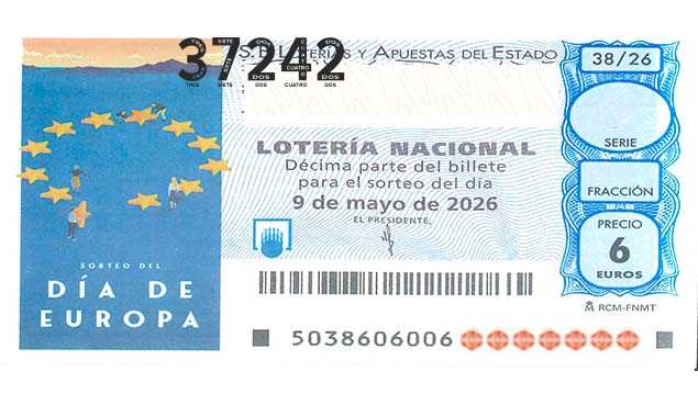 Décimo 37242 del sorteo 38-09/05/2026 Sábado