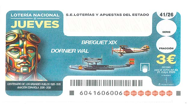 Décimo 08307 del sorteo 41-21/05/2026 Jueves