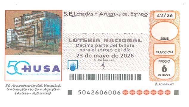 Décimo 84113 del sorteo 42-23/05/2026 Sábado