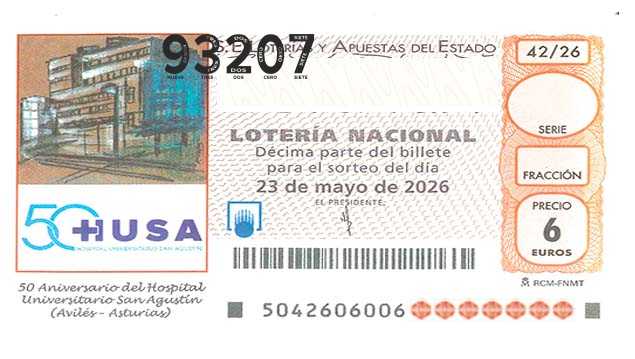 Décimo 93207 del sorteo 42-23/05/2026 Sábado