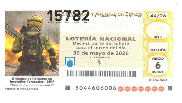 Décimo 15782 del sorteo 44-30/05/2026 Sábado