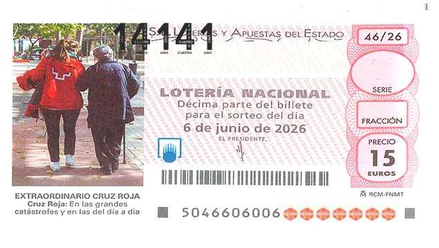Décimo 14141 del sorteo 46-06/06/2026 Sábado