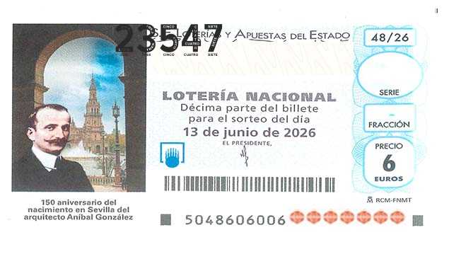 Décimo 23547 del sorteo 48-13/06/2026 Sábado