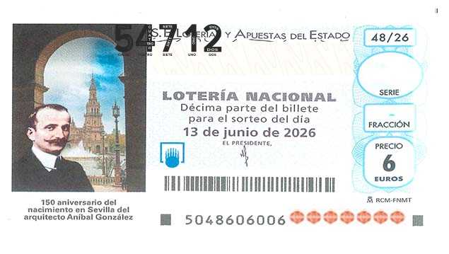 Décimo 54712 del sorteo 48-13/06/2026 Sábado