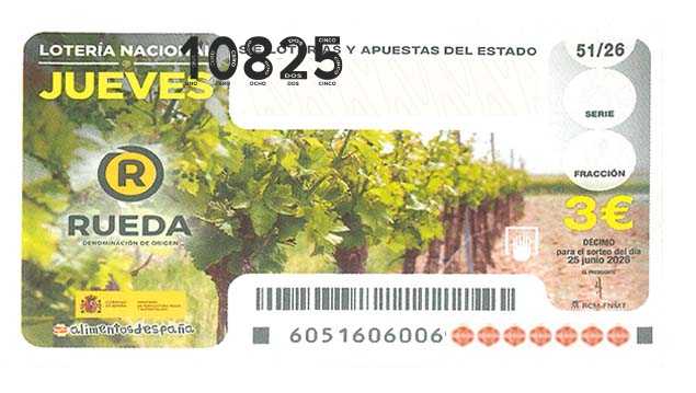 Décimo 10825 del sorteo 51-25/06/2026 Jueves