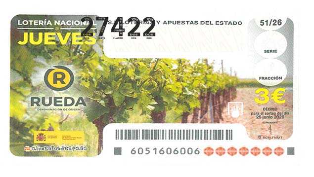 Décimo 27422 del sorteo 51-25/06/2026 Jueves