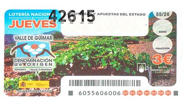 Décimo 42615 del sorteo 55-09/07/2026 Jueves