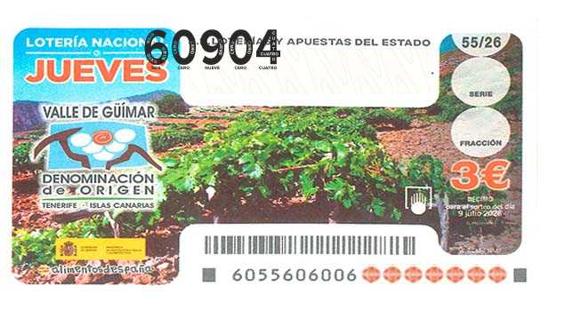 Décimo 60904 del sorteo 55-09/07/2026 Jueves