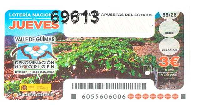 Décimo 69613 del sorteo 55-09/07/2026 Jueves