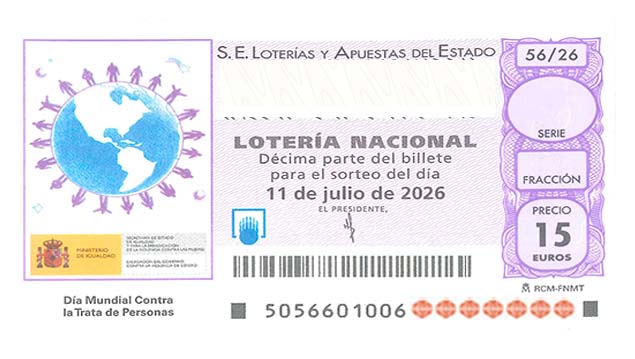Décimo 62657 del sorteo 56-11/07/2026 Sábado