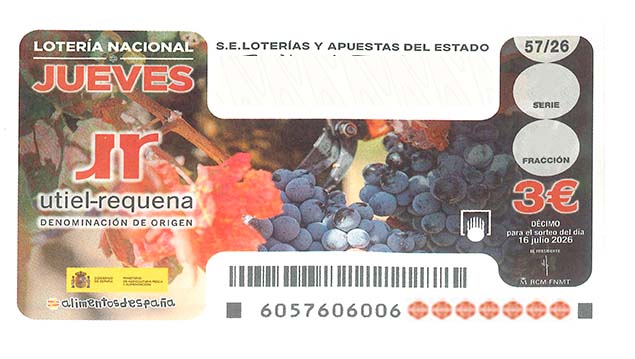 Décimo 48300 del sorteo 57-16/07/2026 Jueves