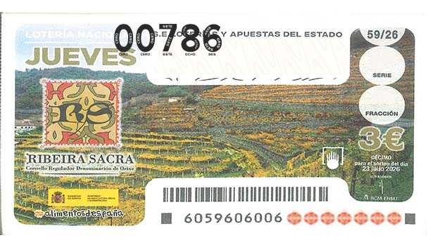 Décimo 00786 del sorteo 59-23/07/2026 Jueves