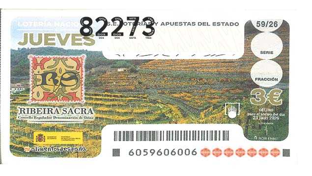 Décimo 82273 del sorteo 59-23/07/2026 Jueves