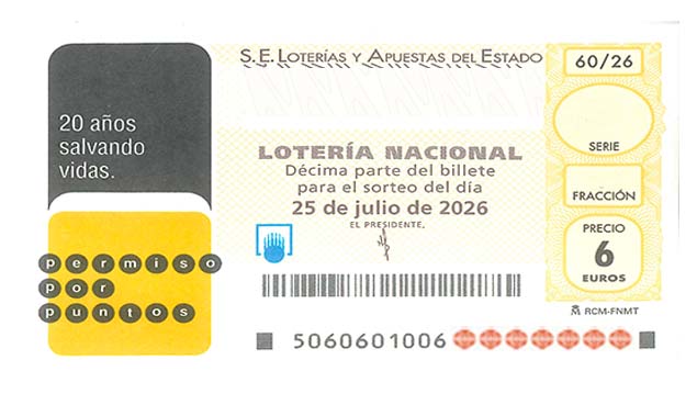Décimo 47201 del sorteo 60-25/07/2026 Sábado