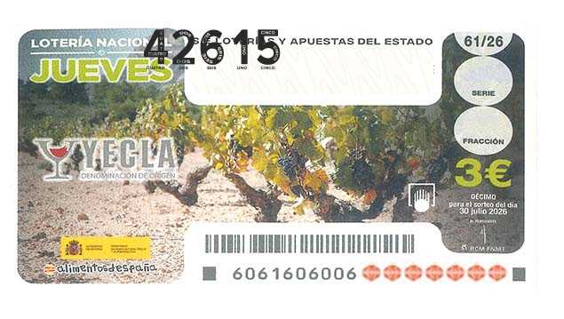 Décimo 42615 del sorteo 61-30/07/2026 Jueves